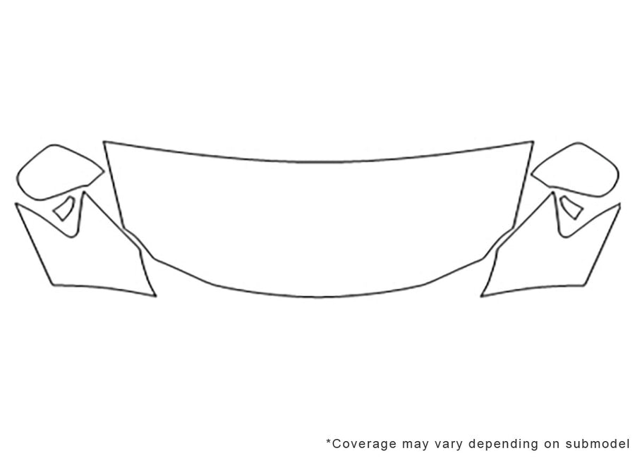is Avery Dennison Clear Bra Hood Precut PPF Diagram