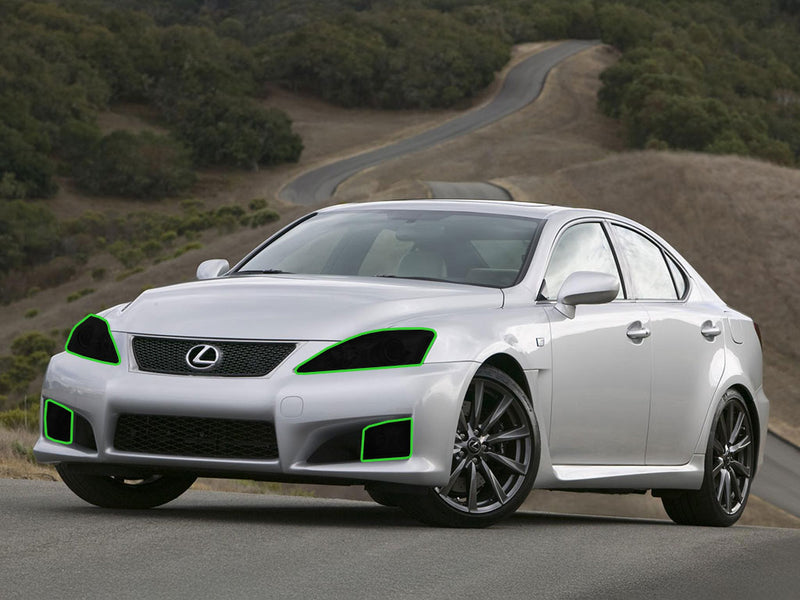 lexus is 2006-2010 Headlight Tint Location