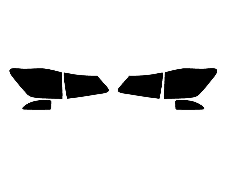 is (sedan) Precut Tail Light Tint Diagram