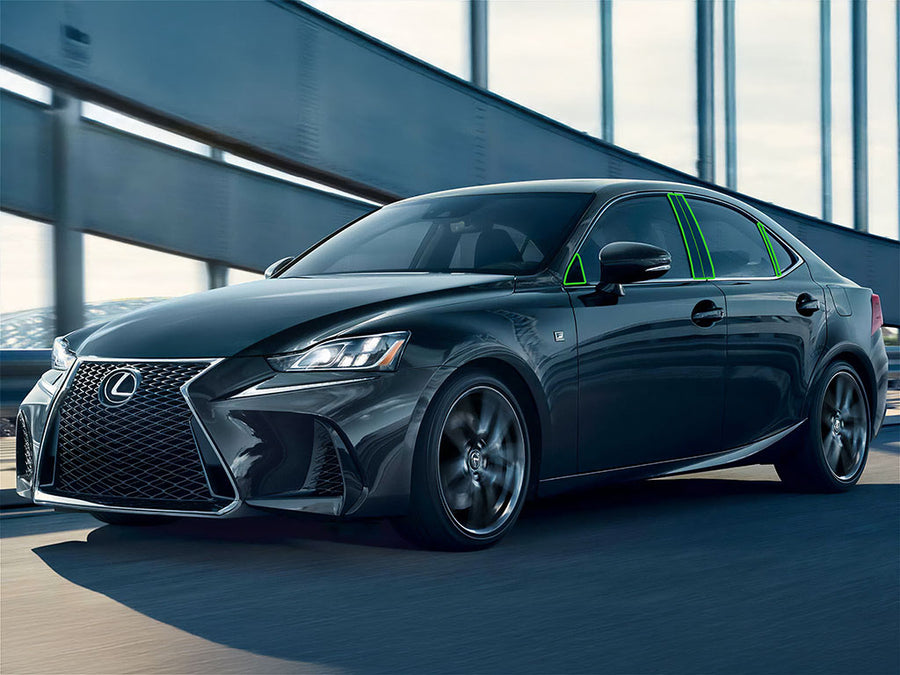 lexus is 2021-2023 (sedan) Pillar Post Trim Installation Location