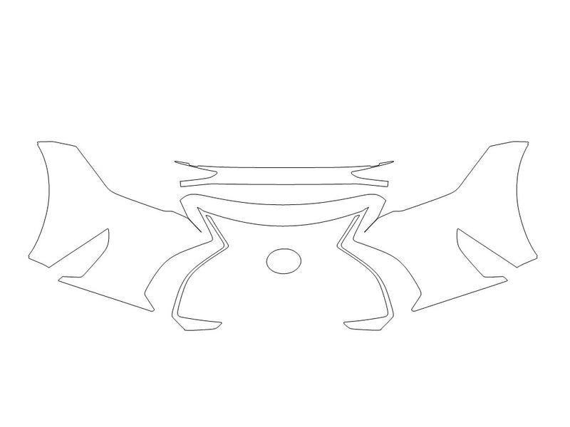is 3M Clear Bra Bumper Precut PPF Diagram