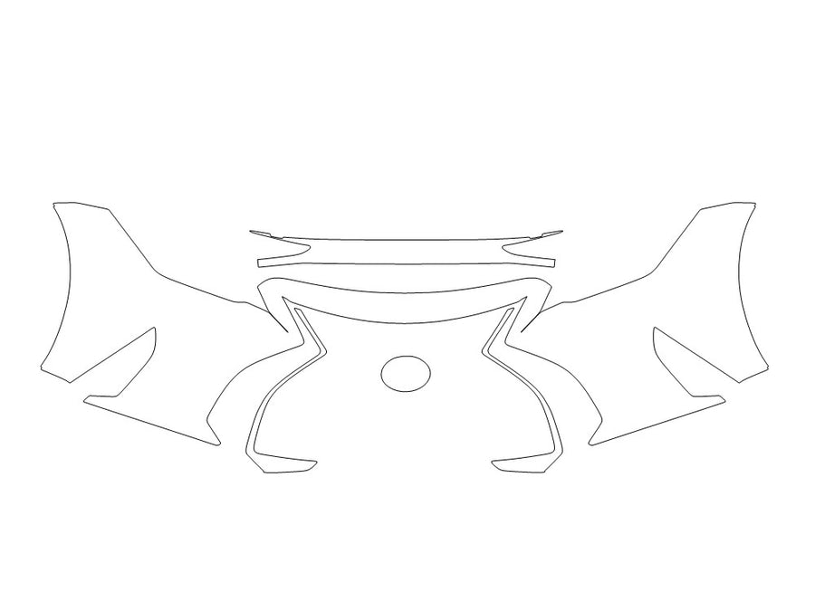 is 3M Clear Bra Bumper Precut PPF Diagram