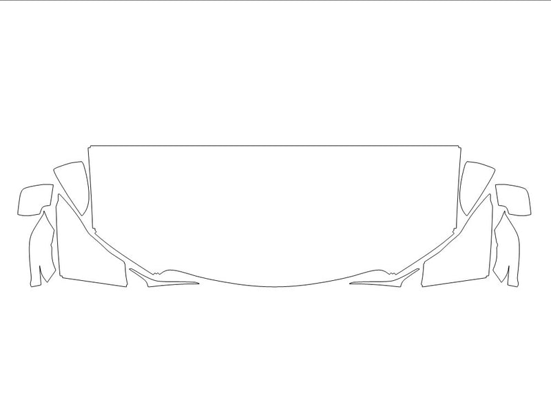 is 3M Clear Bra Hood Precut PPF Diagram