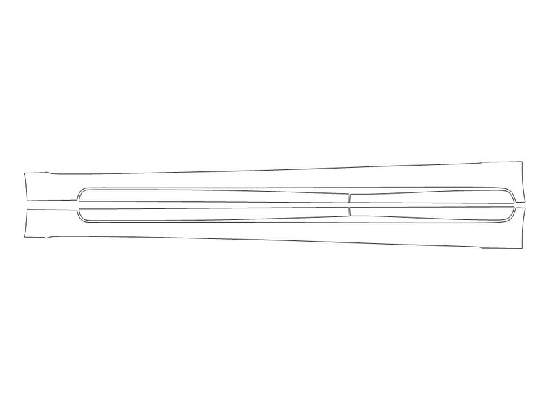 is Avery Dennison Clear Bra Door Cup Precut PPF Diagram