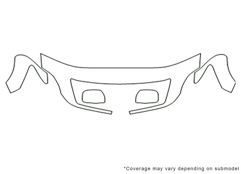 ls 3M Clear Bra Hood Precut PPF Diagram