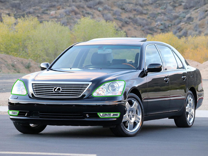 lexus ls 2004-2006 Headlight Protection Installation Location