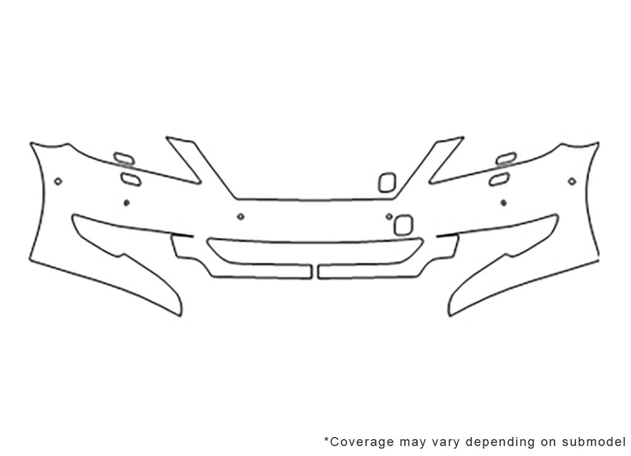 ls 3M Clear Bra Bumper Precut PPF Diagram