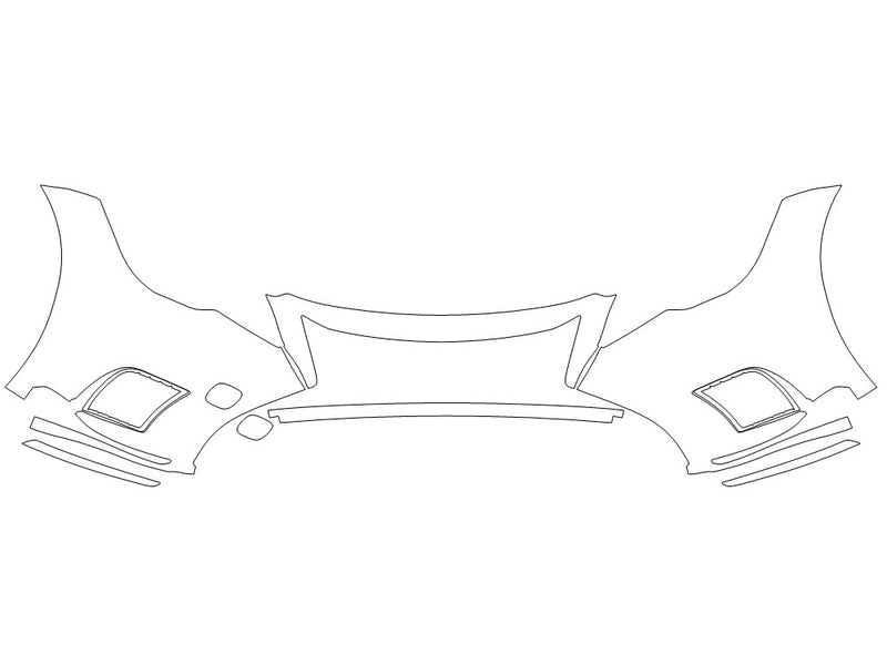 ls 3M Clear Bra Bumper Precut PPF Diagram