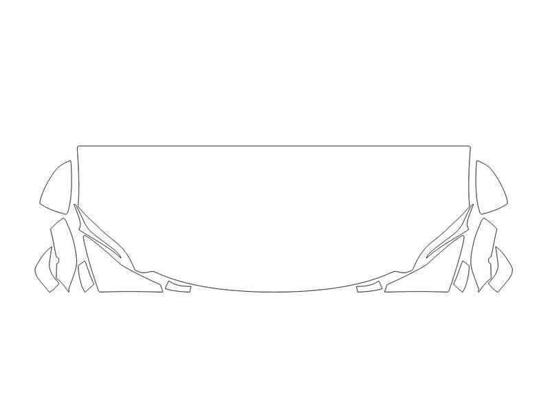 ls 3M Clear Bra Hood Precut PPF Diagram