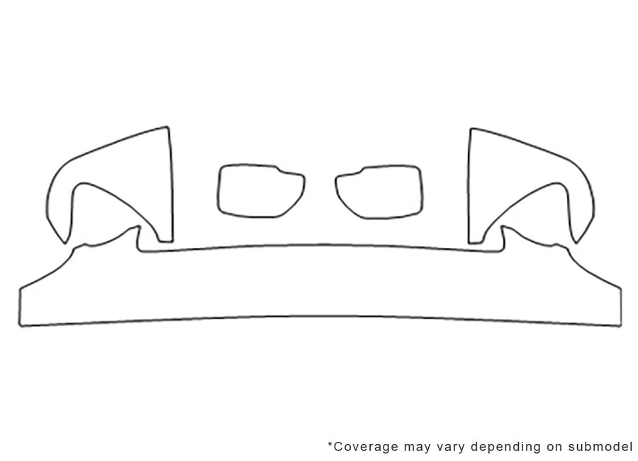 lx 3M Clear Bra Hood Precut PPF Diagram