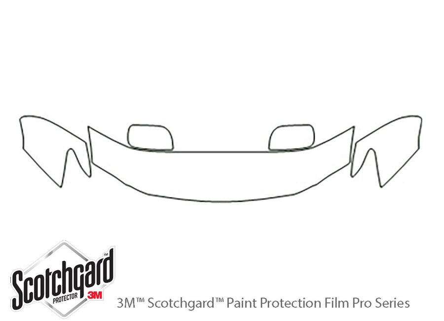 lx 3M Clear Bra Hood Precut PPF Diagram