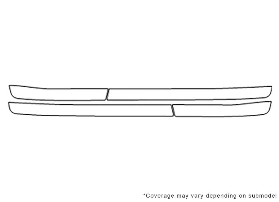 lx 3M Clear Bra Door Cup Precut PPF Diagram