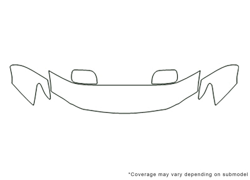 lx Avery Dennison Clear Bra Hood Precut PPF Diagram