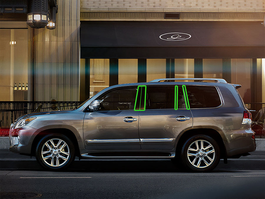 lexus lx 2008-2023 Pillar Post Trim Installation Location