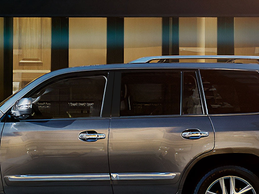 lexus lx 2008-2023 Gloss Black Pillar Cover Diagram