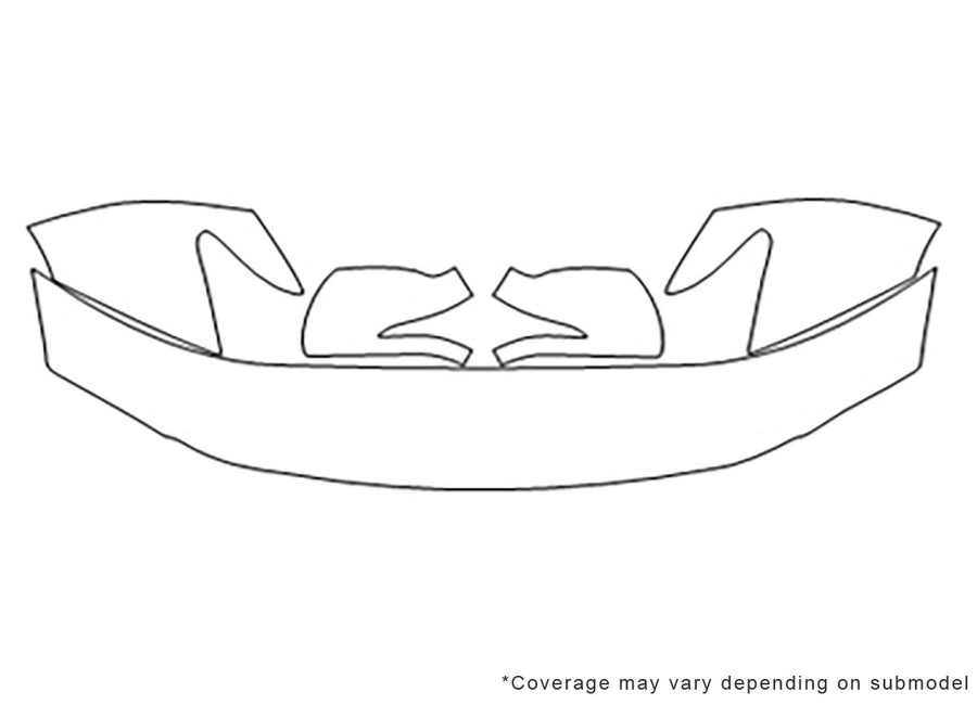 lx 3M Clear Bra Hood Precut PPF Diagram