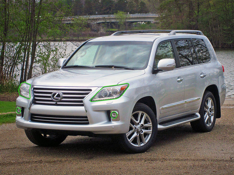 lexus lx 2013-2015 Headlight Protection Installation Location