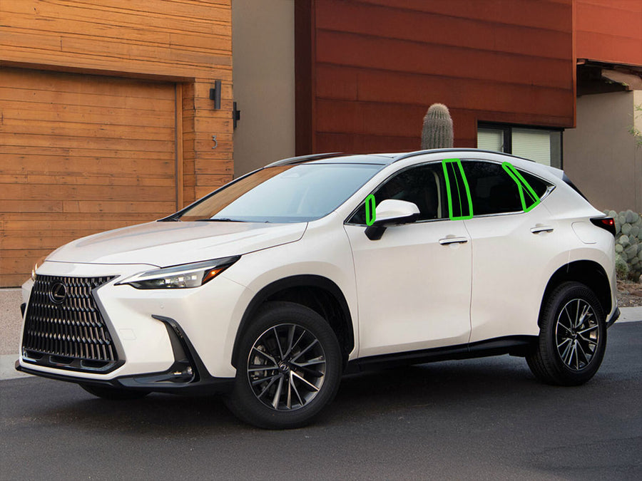 lexus nx 2022-2024 Pillar Post Trim Installation Location