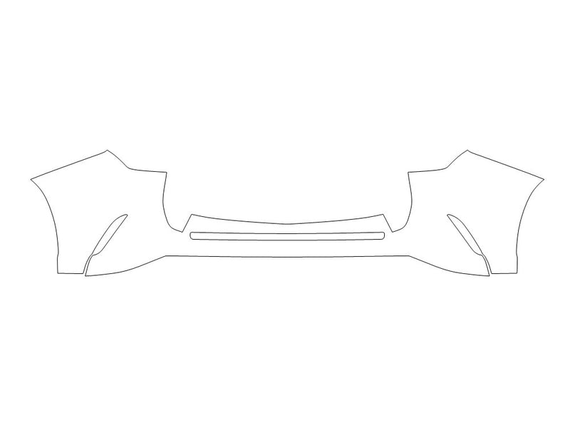 nx Avery Dennison Clear Bra Door Cup Precut PPF Diagram