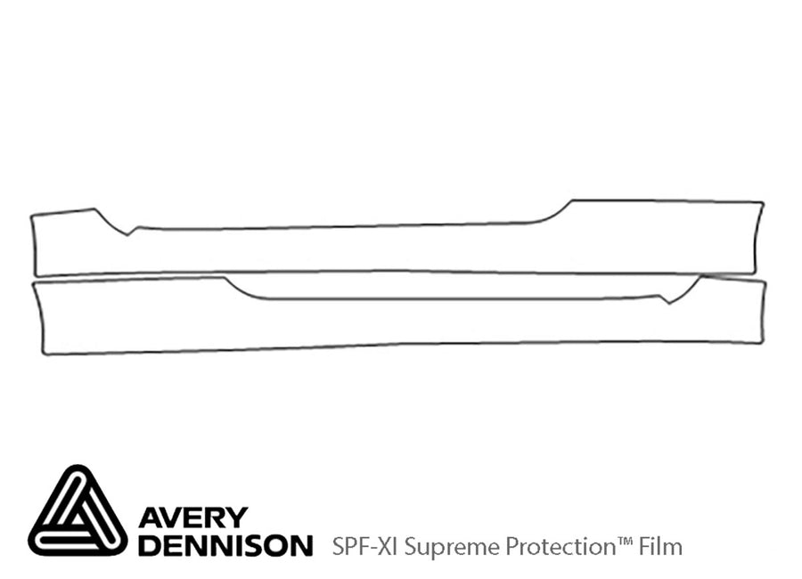 rc Avery Dennison Clear Bra Door Cup Precut PPF Diagram