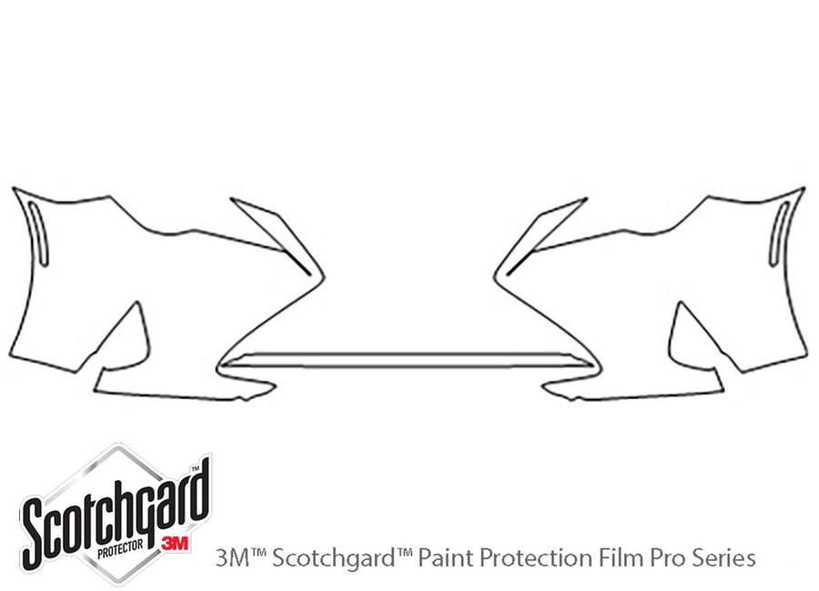 rc 3M Clear Bra Bumper Precut PPF Diagram