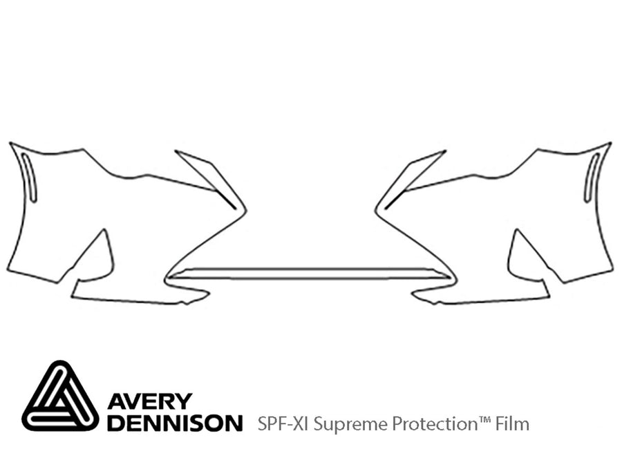 rc Avery Dennison Clear Bra Bumper Precut PPF Diagram