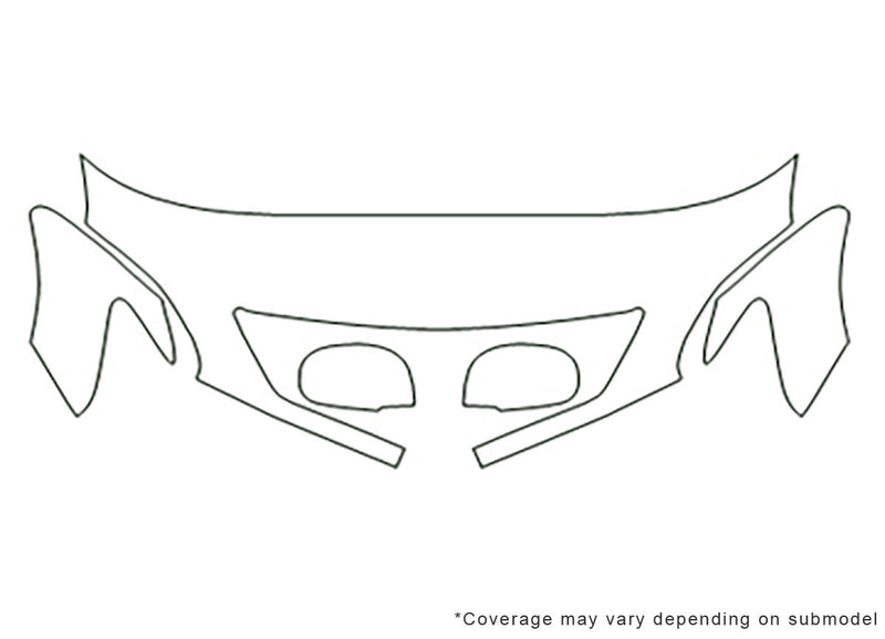 rx 3M Clear Bra Hood Precut PPF Diagram
