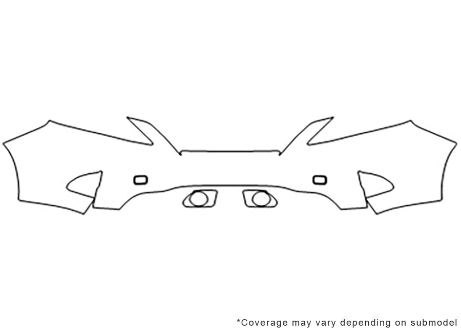 rx 3M Clear Bra Bumper Precut PPF Diagram