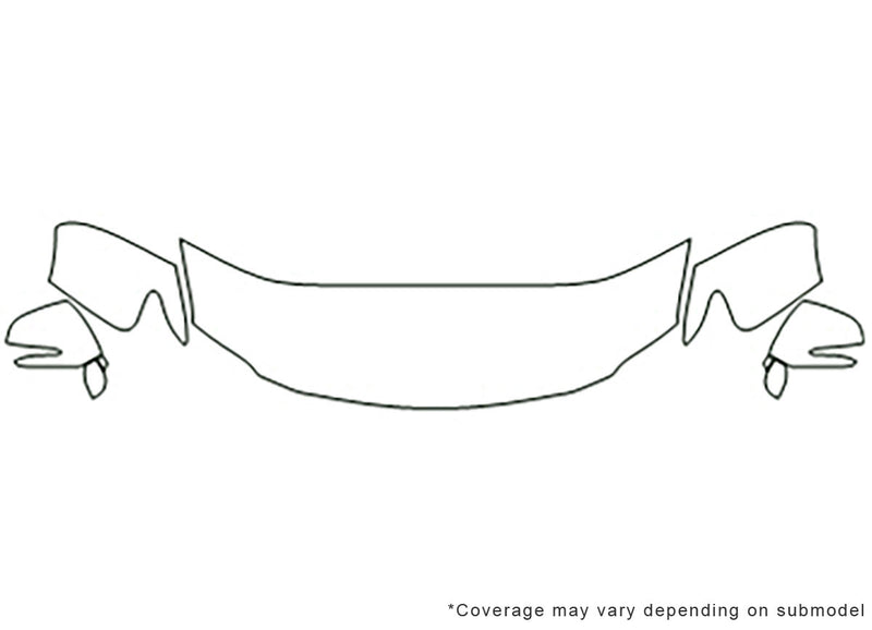 rx Avery Dennison Clear Bra Hood Precut PPF Diagram