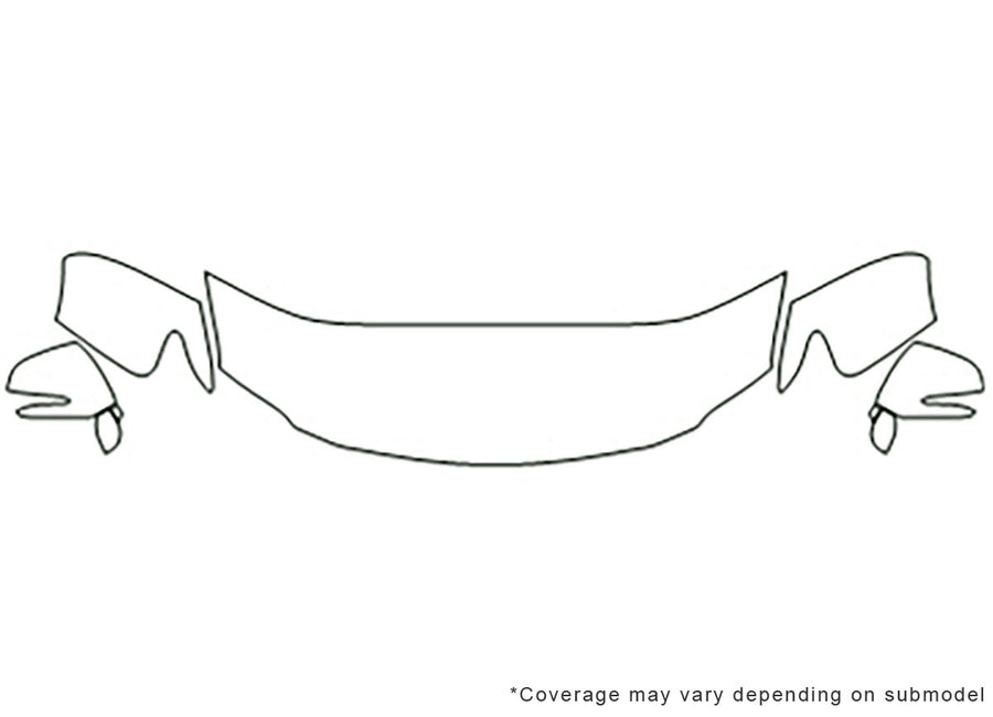 rx Avery Dennison Clear Bra Hood Precut PPF Diagram