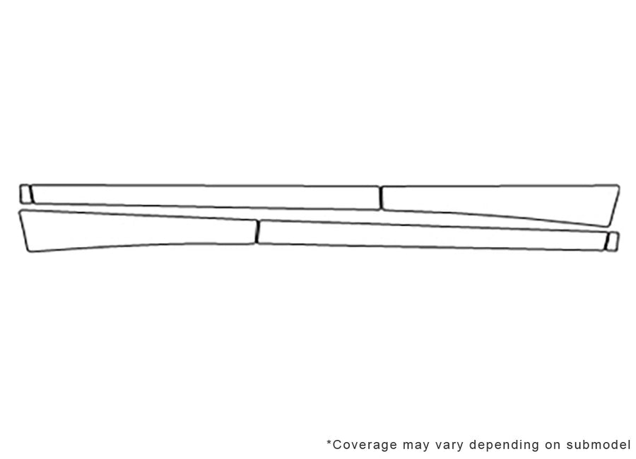 rx Avery Dennison Clear Bra Door Cup Precut PPF Diagram