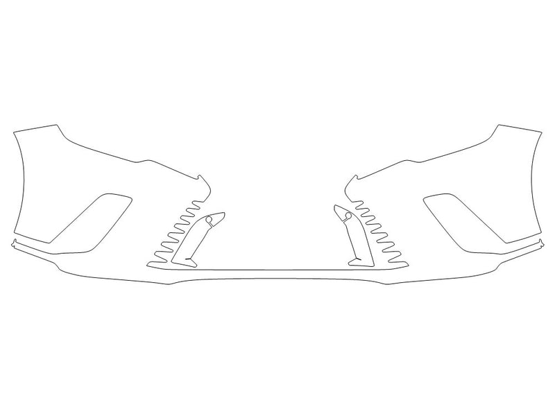 rx Avery Dennison Clear Bra Bumper Precut PPF Diagram