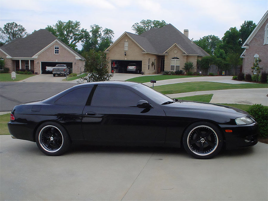 lexus sc 1992-2000 Brushed Aluminum Black Pillar Trim