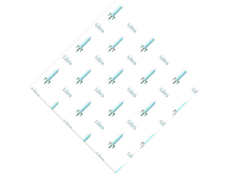 Libra Swords Astrology Vinyl Wrap Pattern