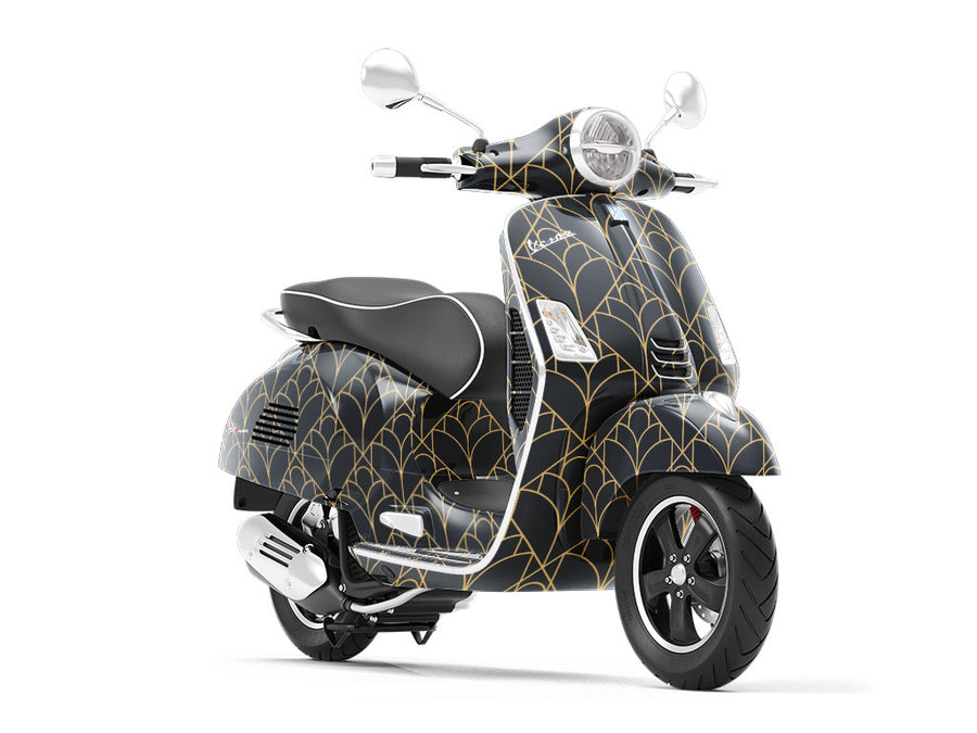 Library Visit Art Deco Vespa Scooter Wrap Film