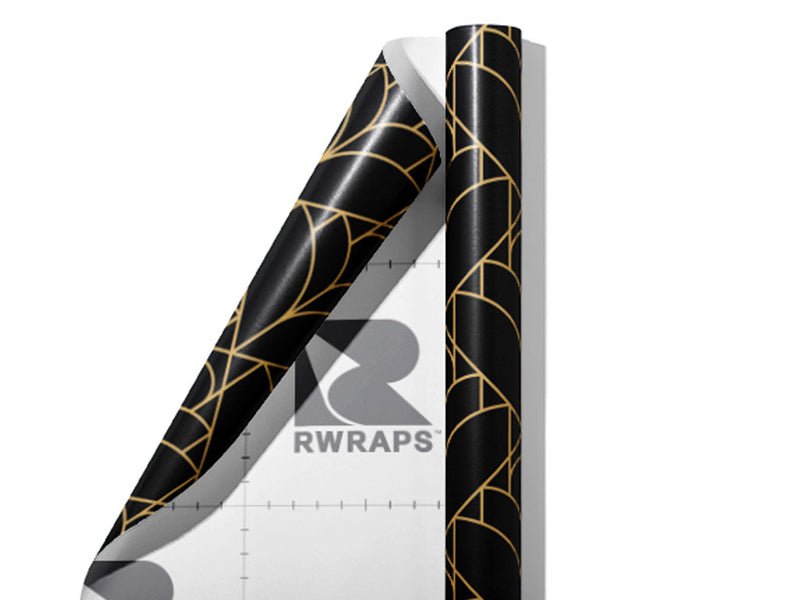 Library Visit Art Deco Wrap Film Sheets~Rwraps Series 914 Library Visit Art Deco Scrolled Sheet~3