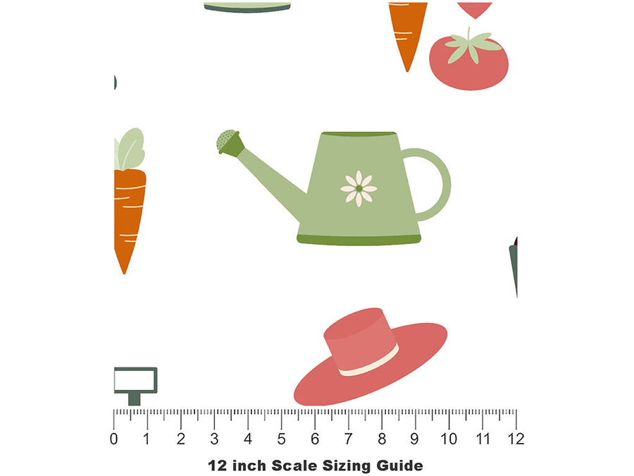 Life Stages Gardening Vinyl Film Pattern Size 12 inch Scale~Rwraps Life Stages Gardening Sizing Chart~2