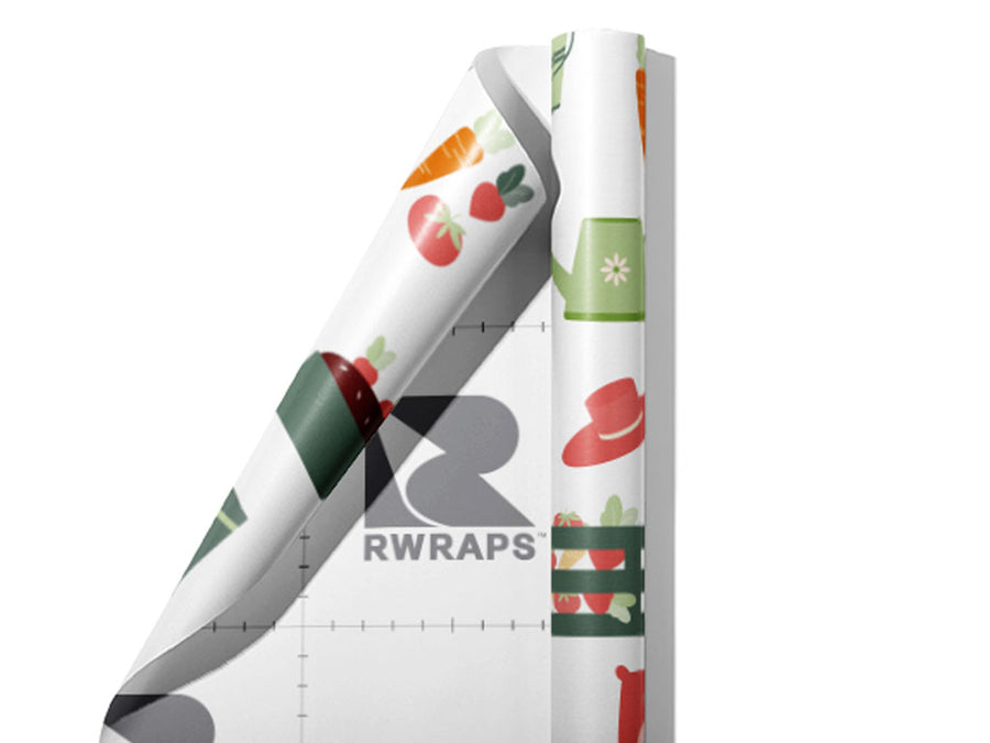 Life Stages Gardening Wrap Film Sheets~Rwraps Series 914 Life Stages Gardening Scrolled Sheet~3