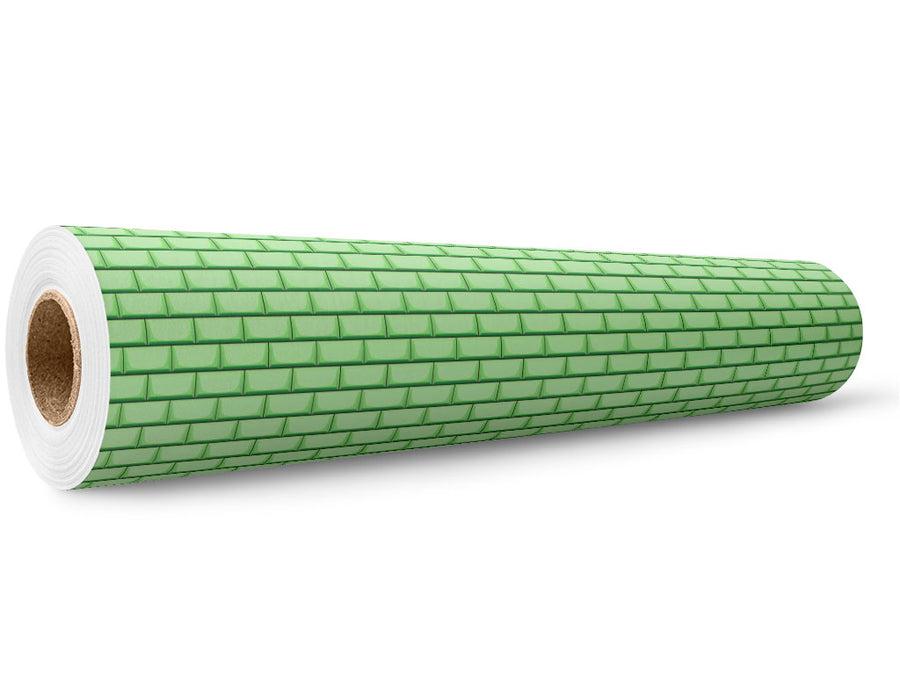 Light Green Brick Wrap Film Wholesale Roll~Rwraps Series 914 Digitally Printed Vinyl Roll~5