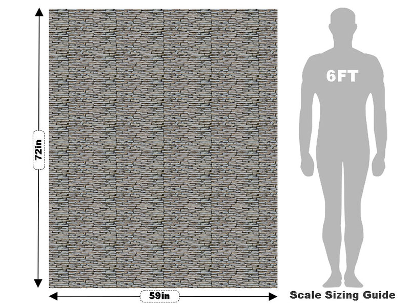 Light Grey Brick Vehicle Wrap Scale~Rwraps Series 914 Light Grey Brick Measurements~2