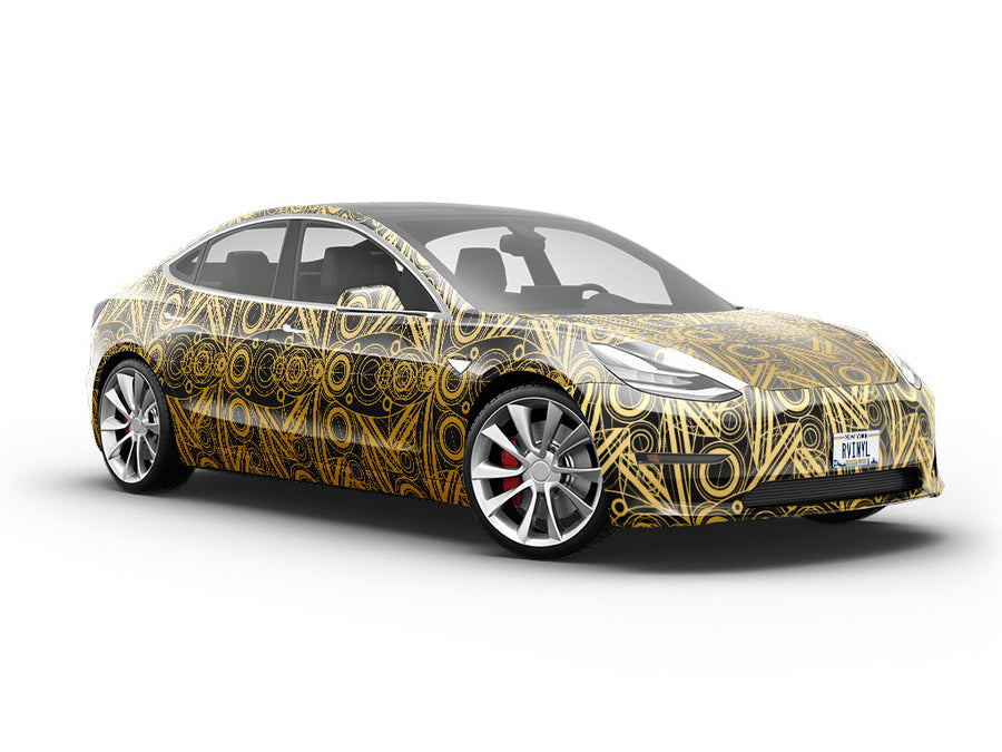 Like Clockwork Art Deco Vehicle Vinyl Wrap