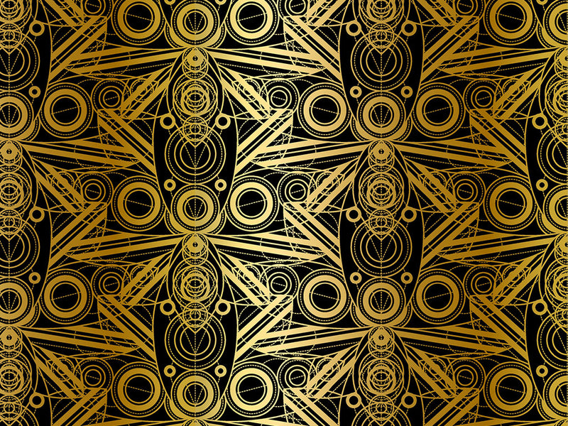 Like Clockwork Art Deco Vinyl Wrap Pattern~Rwraps Series 914 Digitally Printed Vinyl Wrap~0