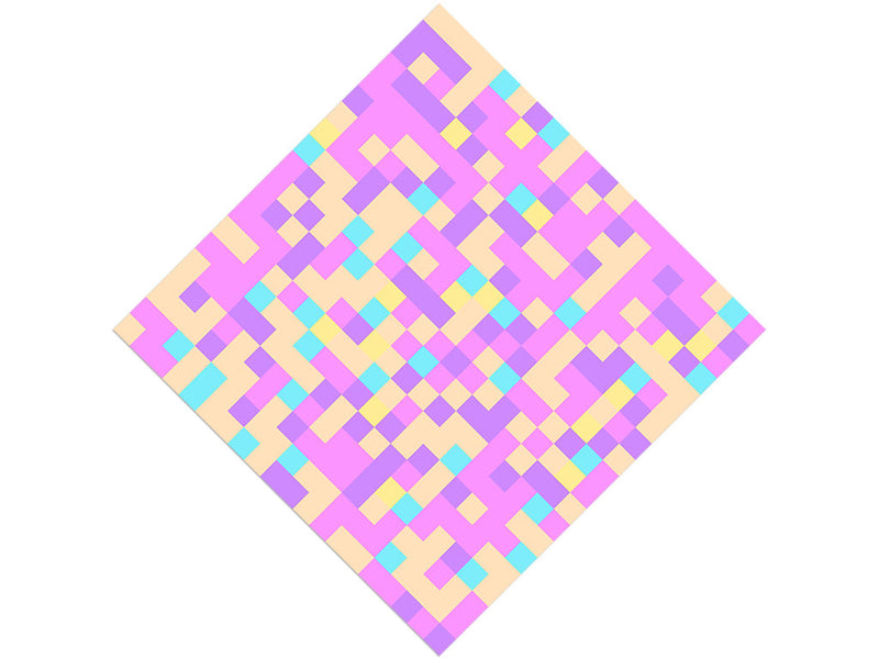Lilac Bouquet Pixel Vinyl Wrap Pattern