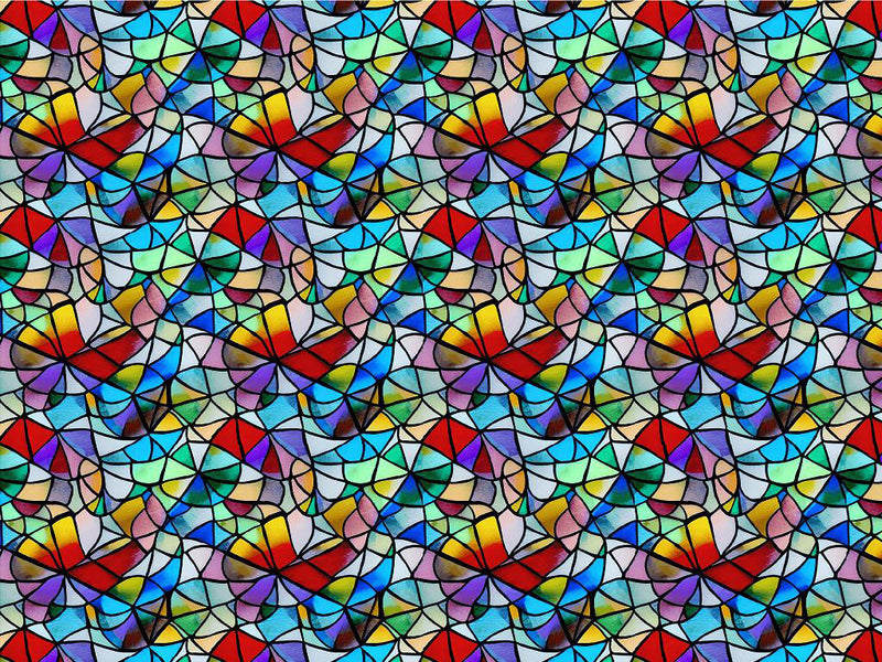 Lily Pads Stained Glass Vinyl Wrap Pattern~Rwraps Series 914 Digitally Printed Vinyl Wrap~0
