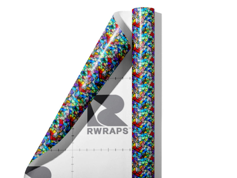 Lily Pads Stained Glass Wrap Film Sheets~Rwraps Series 914 Lily Pads Stained Glass Scrolled Sheet~3