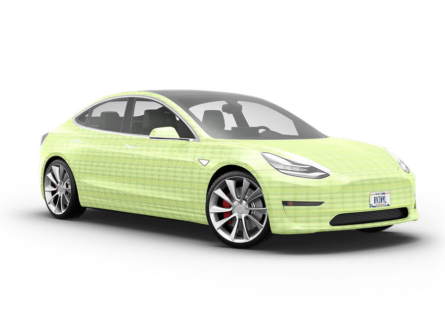 Lime Wood Plank Vehicle Vinyl Wrap