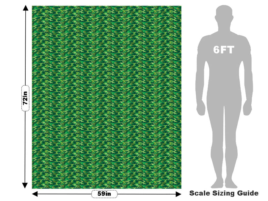 Lime Hunter Camouflage Vehicle Wrap Scale~Rwraps Series 914 Lime Hunter Camouflage Measurements~2