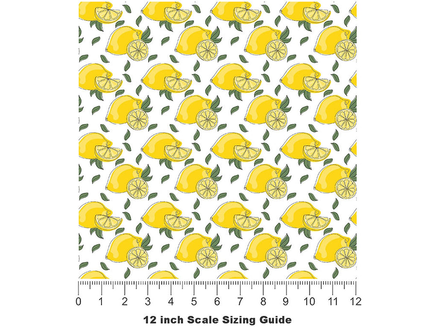 Limoncello Fruit Vinyl Film Pattern Size 12 inch Scale~Rwraps Limoncello Fruit Sizing Chart~2