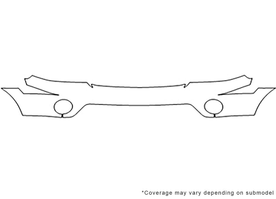 aviator 3M Clear Bra Bumper Precut PPF Diagram