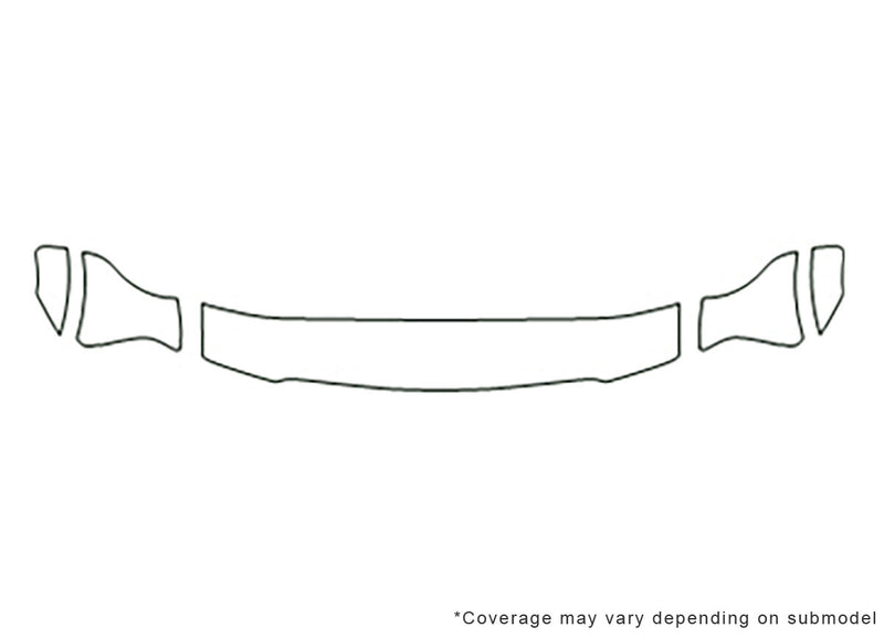 aviator 3M Clear Bra Hood Precut PPF Diagram